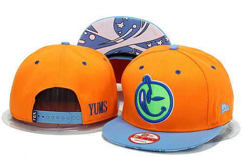 Yums Orange Snapback Hat YS 0606